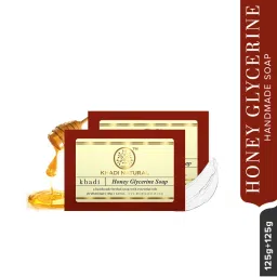 Khadi Natural Honey Glycerine Handmade Soap Pack of 2-image-67