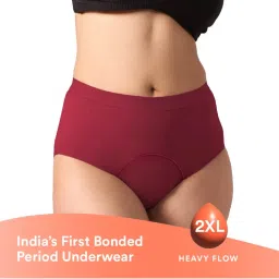 Mahina Cotton Period Panty For Girls & Women - Blush Red-2XL-picture-11