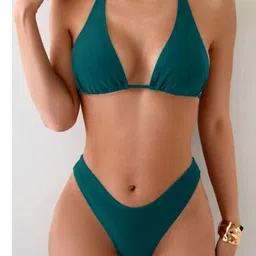 fashion cottage private limited Halter Neck Swim Bikini Set-picture-14