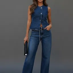 bebe Round Neck Waistcoat & Trousers Co-Ords-picture-26