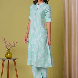 DIVASTRI Women Ethnic Motifs Printed Regular Kurta With Palazzos-picture-37