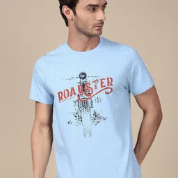 The Roadster Lifestyle Co. Graphic Printed Round Neck Pure Cotton T-Shirt-picture-27