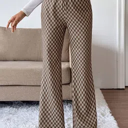StyleCast x Revolte Women Printed Mid-Rise Regular Fit Trousers-image-29