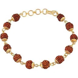 Divine souvenirs Unisex Gold-Plated Artificial Beaded Link Bracelet-picture-26