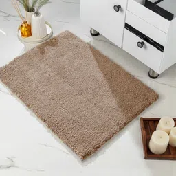 Saral Home Gia Brown Non Slip Thick Fluffy Soft Microfiber 2050-GSM Bath Rug-image-88
