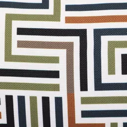 Myntra Elegant Homes Olive Green & Black 2 Pieces Geometric Rectangle Cushion Covers image 5