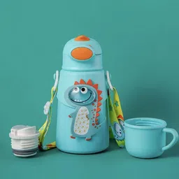 beeby Insulated Stainless Steel Hot and Cold Sipper Water Bottle For Kids-500ml-picture-15