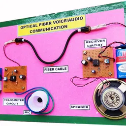 rawat science project Optical Fibre Audio/Voice Communication Working Model and Project Educational Electronic Hobby Kit image 2
