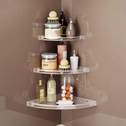 rbs Shelf for Bathroom & Living Room (3 Pieces Set, Size:- 7 inch, 9 Inch, 11 Inch) Plastic Wall Shelf-picture-23