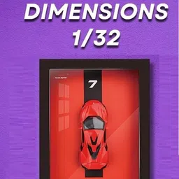 gknex 3D Car Display Frame with Removable Die-cast Cars, LED Lights, Pull-back Action image 5