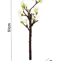 TAYHAA White 2 Pieces Begonia Bougainvillea Artificial Flower image 3