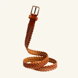 KARGHA INDIA Unisex Braided Leather Formal Belt image 2