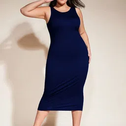 CILIMILI Women Bodycon Midi Dress-image-37