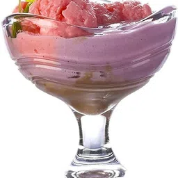 grickzo Glass Dessert Bowl 150ml Round Shaped Crystal Clear Glass Ice Cream Sundae Salad Cups/Bowls Disposable image 3
