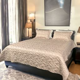 ERBA Brown Textured Cotton Double Bed Cover & 2 Pillow Covers-picture-9