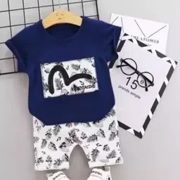 JENNY GARMENT Unisex Kids Printed T-shirt with Shorts-picture-21