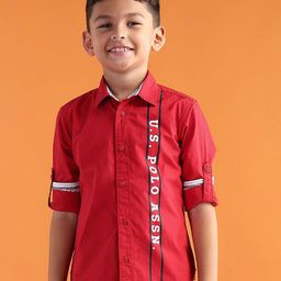 U.S. Polo Assn. Kids Boys Classic Opaque Printed Casual Shirt-picture-22