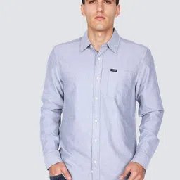 Wrangler Men Solid Spread Collar Cotton Casual Shirt-picture-19