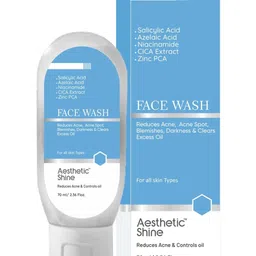 Aesthetic shine Set Of 2 Face Wash With Salicylic Acid - 70 ml Each image 2