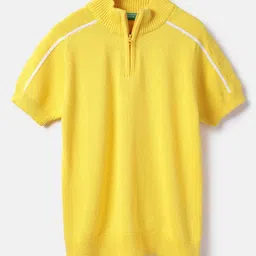 United Colors of Benetton Boys High Neck Pure Cotton T-shirt-picture-33