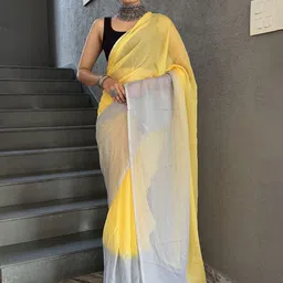 V3 FASHION STUDIO Women Pure Chiffon Saree-picture-25