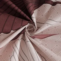 Myntra Elegant Homes Pink & White Printed 300 TC Single Bedsheet Set- 225 cm x 150 cm image 3