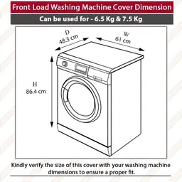 The Furnishing Tree Magenta Plastic Washing Machine Cover image 4