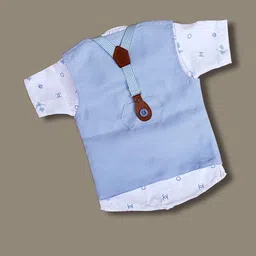 Qutie Ninja Boys Checked Single-Breasted Suits image 4