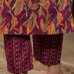 Bholukart Girls Floral Printed Regular Kurta with Trousers & With Dupatta image 3