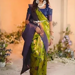 Vmdesigns Woven Design Zari Kanjeevaram Saree With Blouse Piece-picture-10