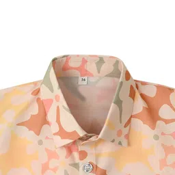 Bold N Elegant Boys Multicolour Floral Shirt & Shorts Co-ord Set image 2