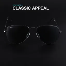 irayz UV Protection, Toughened Glass Lens Aviator Sunglasses (58) image 2