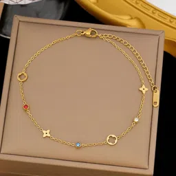 MYKI Stainless Steel Gold-Plated Wraparound Bracelet-picture-14