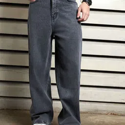 High Star Men Relaxed Fit Mid-Rise Cotton Jeans image 1