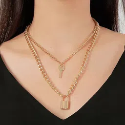 Zaphariq Gold-Plated Layered Necklace image 3