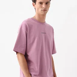 RARE RABBIT Men Graphic Printed Round Neck Cotton Oversized T-shirt image 5