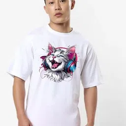 CLOFLIX Men Graphic Printed Round Neck Cotton Oversized T-shirt-picture-32
