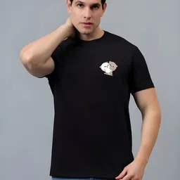 SZN Graphic Printed Round Neck Short Sleeves Regular Fit Casual T-Shirt-picture-47