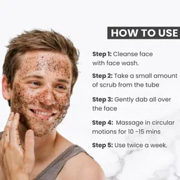 Globus naturals Detox Charcoal Face Scrub Enriched With Tea Tree & Retinol 100g image 4