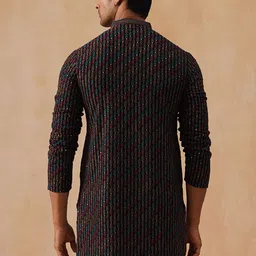 Jompers Men Floral Embroidered Thread Work Kurta image 4