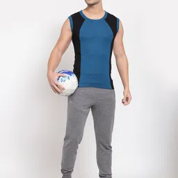 MACHO Sporto Pack Of 2 Pure Cotton Assorted Gym Vest image 5