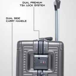 SWISS MILITARY Set of 2 Kinetic 8 Wheel Pc Body & Aluminium Frame Hard-Sided Trolley Bag image 3