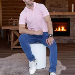 AWACK Men Lean Regular Fit Mid-Rise Stretchable Jeans image 5