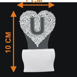 1ST TIME White & Transparent 4-Pcs 3D Illusion LED Plug Night Lamps image 5