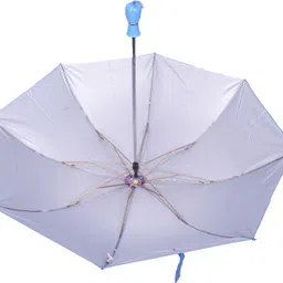 orange 2 Fold Mono Silver Manual Opening 21.5inch Umbrella For Mens and Womens Umbrella image 3