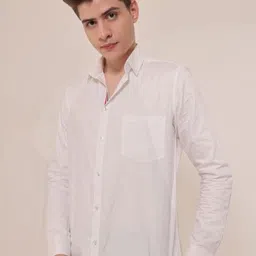 Style Matters Men Standard Fit Solid Premium Egyptian Cotton Casual Shirt-image-33
