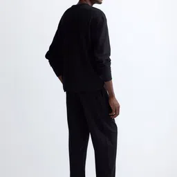 H&M Waffled Cotton Pyjama Top & Bottoms image 2