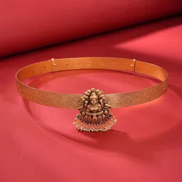 Yellow Chimes Studded Waist Chain Saree Accessories-image-62