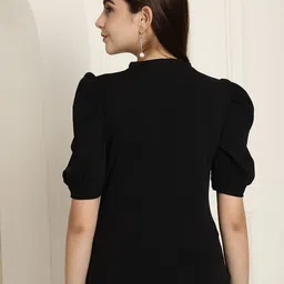 Metronaut Puff Sleeve Peplum Top image 5