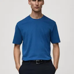 MANGO MAN Pure Cotton T-shirt image 1